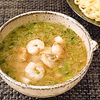 インスタント麺で簡単 シーフードねぎ塩つけ麺