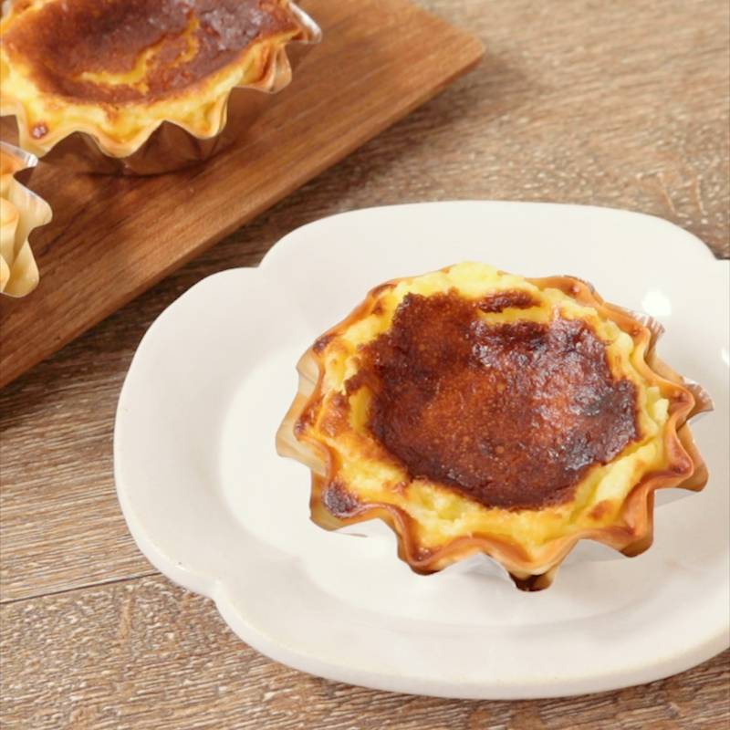 餃子の皮で バスクチーズケーキ