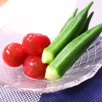 簡単冷副菜!オクラとトマトの煮浸し