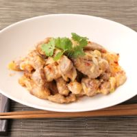 こってり 豚肩ロースのチリマヨ炒め