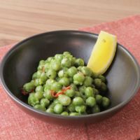 超簡単おつまみ グリンピースのペペロンチーノ風