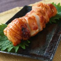 鶏むね肉の梅ねぎ巻