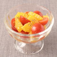 ミニトマトとオレンジのサラダ
