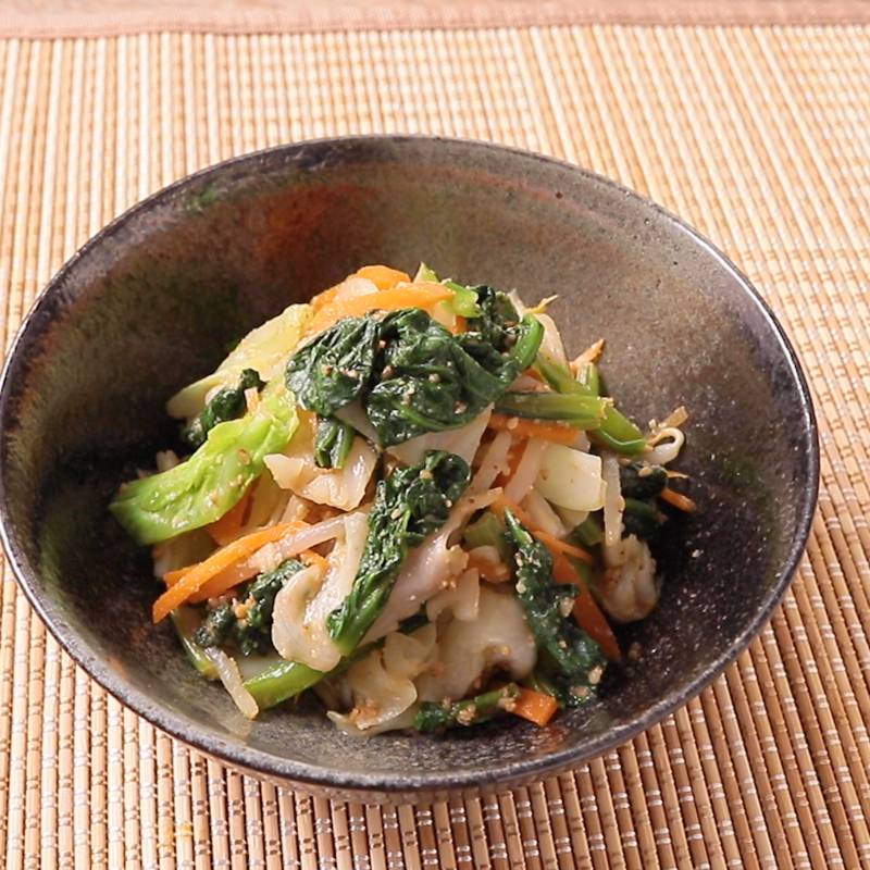 カット野菜で ごまだれ温野菜サラダ 作り方 レシピ クラシル