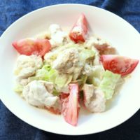 鶏むね肉とキャベツのすりごまサラダ
