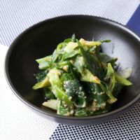 長ねぎのごま酢味噌和え