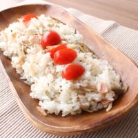 ごぼうとベーコンの洋風混ぜごはん