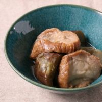 やさしいお味 なすと油麩の煮物
