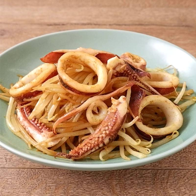 イカともやしのガーリック炒め 作り方 レシピ クラシル