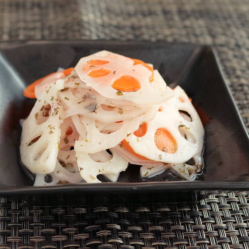 お花見弁当に 桜色の花れんこん 作り方 レシピ クラシル