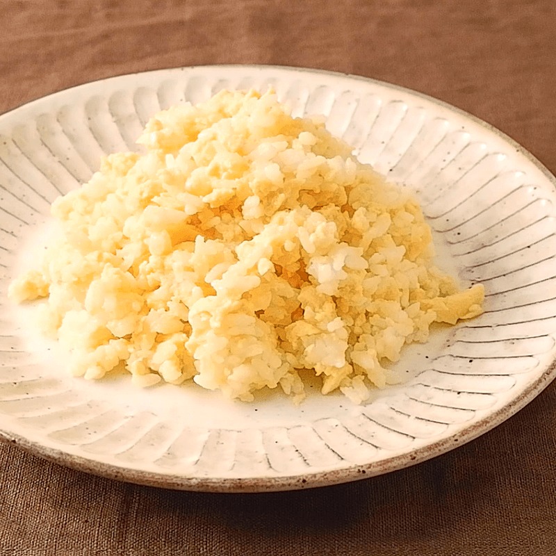 レンジで簡単 ふわふわ卵の10倍粥 作り方 レシピ クラシル