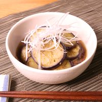ナスのおひたし ニンニクじょうゆ風味