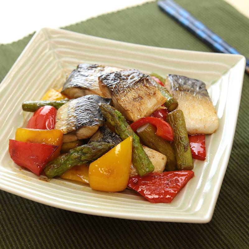 塩サバと彩り野菜のポン酢炒め 作り方 レシピ クラシル