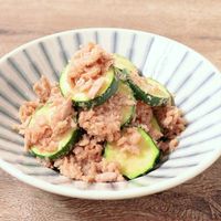 電子レンジで簡単ズッキーニとツナの明太和え