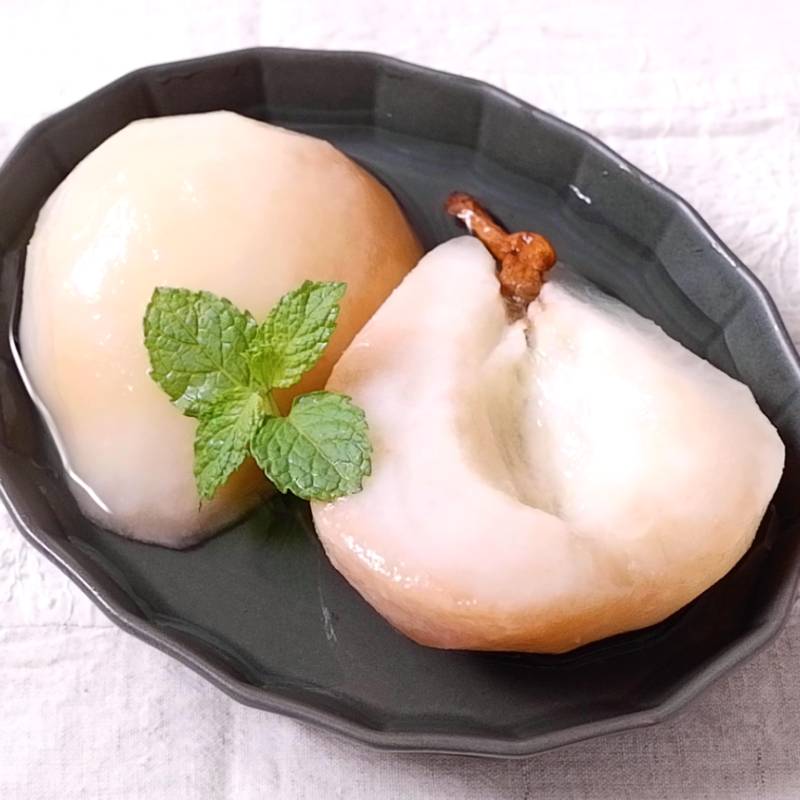 レンジで簡単 梨のコンポート 作り方 レシピ クラシル