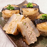 節約 大根のはさみ焼きバタぽんステーキ