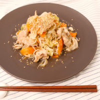 簡単!豚肉ともやしのねぎ塩炒め