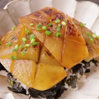 大根だけで 蒲焼き風どんぶり