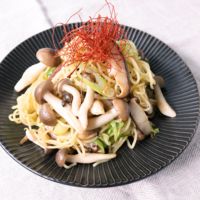 きのこのあっさり塩焼きそば