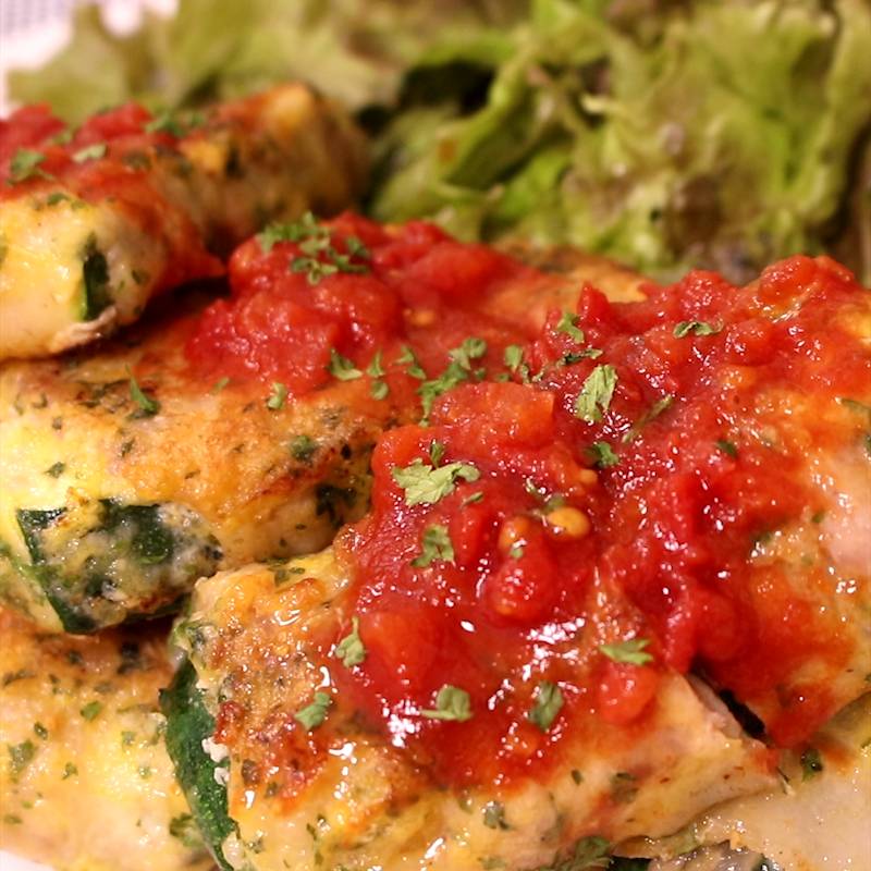 豚バラズッキーニのピカタ 作り方・レシピ