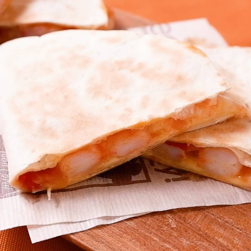 スパイシーシュリンプのケサディーヤ レシピ