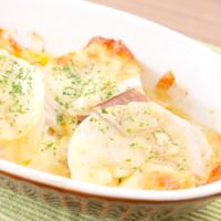 シンプルで簡単 大根と生ハムのチーズ焼き