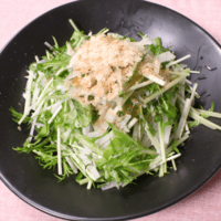 あっさりシンプル!水菜と大根のサラダ