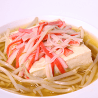 レンジで簡単!豆腐あんかけスープ