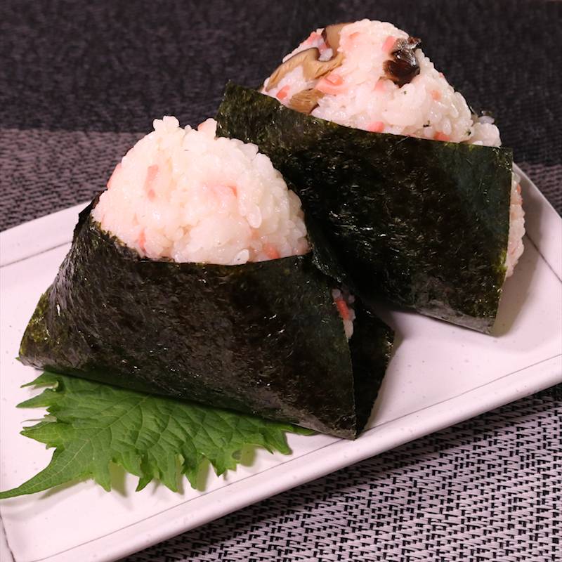 しいたけと紅しょうがの混ぜおにぎり 作り方・レシピ