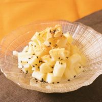 ちくわぶもち はちみつきな粉がけ