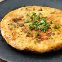 豚キムチーズのあんかけオムレツ