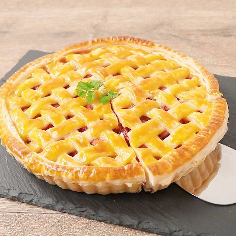 ベイカーズスクエアのストロベリールバーブパイのレシピ