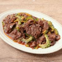 ゴーヤと牛肉のコチュジャン炒め