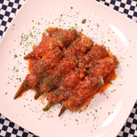 レンジで簡単!豚肉とオクラのトマト煮