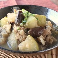 豚バラ肉と夏野菜のみぞれ和え