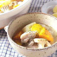ゴロゴロ野菜とチキンのハーブレモン鍋