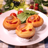 ホットケーキミックスで簡単ウインナーとチーズマフィン