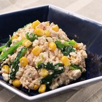 子供が喜ぶツナとコーンの白和え