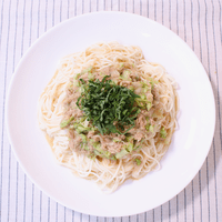 爽やか大葉香る!ツナとレタスの胡麻そうめん