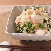 簡単おつまみ ささみと大根の酒盗和え
