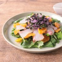 みかんと鯛の爽やかカルパッチョ