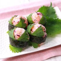 お弁当にぴったりさけの鮮やかむすび