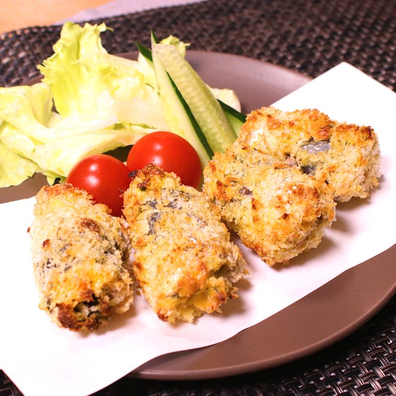揚げない 梅大葉ロールフライ 作り方 レシピ クラシル