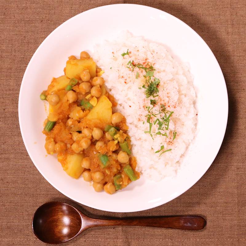 ひよこ豆と野菜の炒め物 レシピ