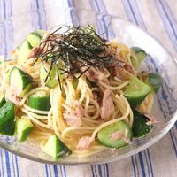 きゅうりとツナの冷製 和風パスタ