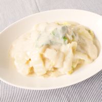 白菜とじゃがいもの豆乳クリーム煮