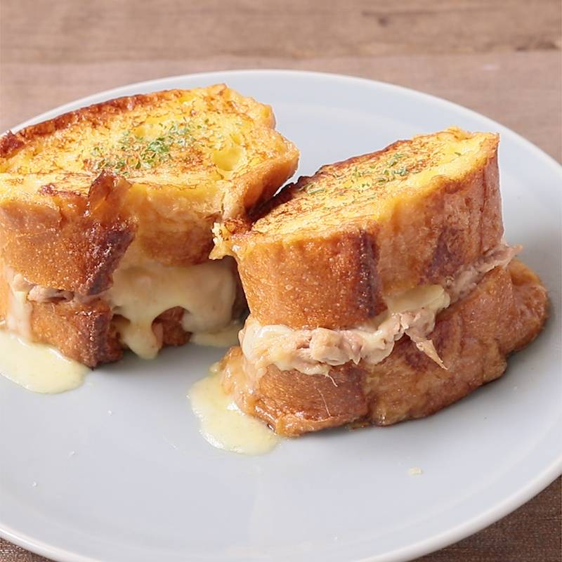 トマトとツナのおしゃれフレンチトースト 作り方 レシピ クラシル