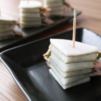 大根とハムのミルフィーユ
