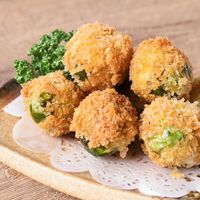 芽キャベツのコロコロチーズフライ