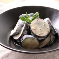 カレーのお供に ナスのヨーグルト漬け